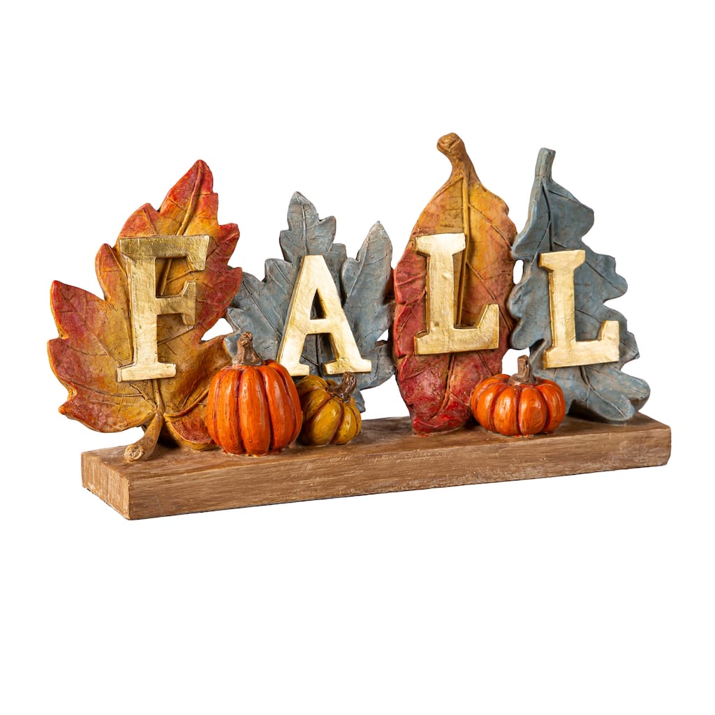 5.25" Fall Resin Maple Leave Table Top