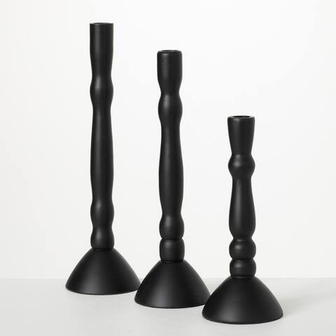 Sullivans Sleek Taper Candlestick Holder - Set of 3