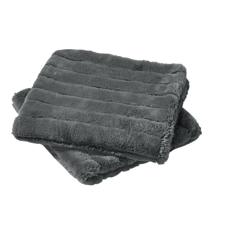 Serenta SuperMink Solid Color Throw Pillow Shell Cushion Cover Set
