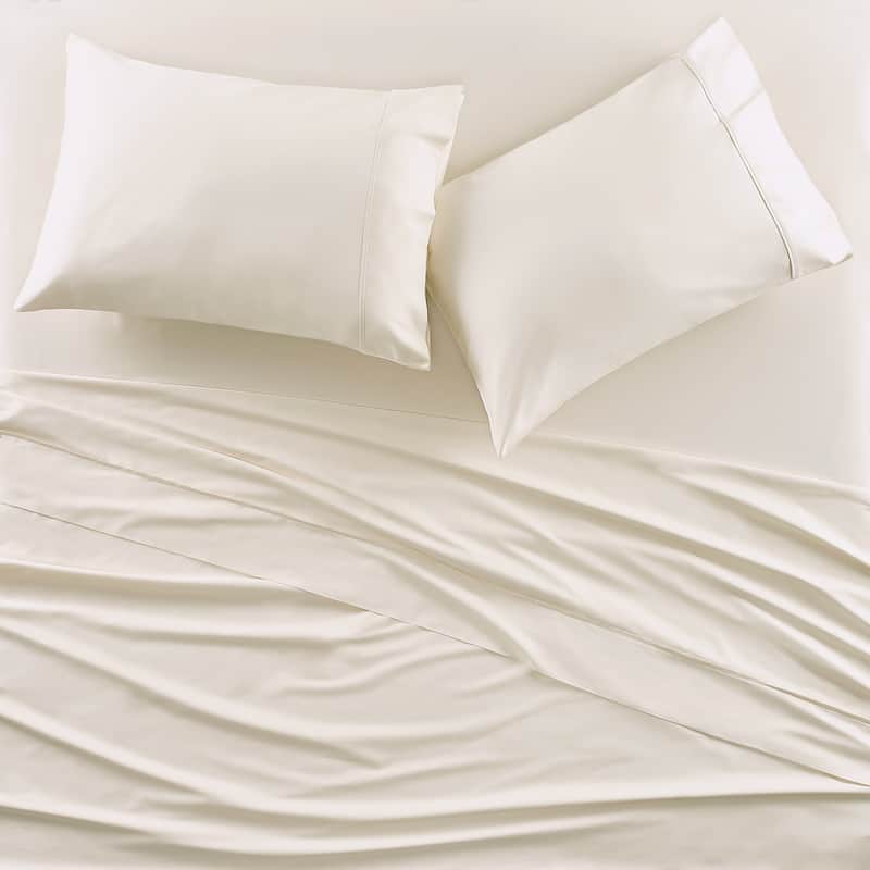 J. Queen Premier Sateen Sheet Set - Parchment - California King