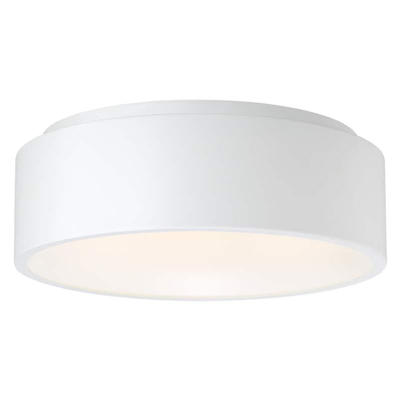 Radiant 1-light White LED Flush Mount - White