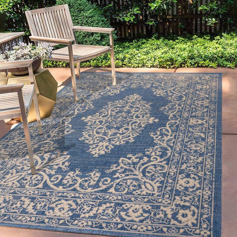 JONATHAN Y Tuscany Filigree Indoor/Outdoor Area Rug