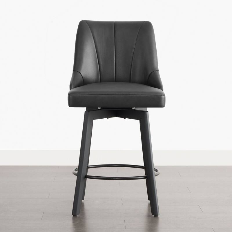 Spruce & Spring Modern Swivel Counter Height Bar Stool