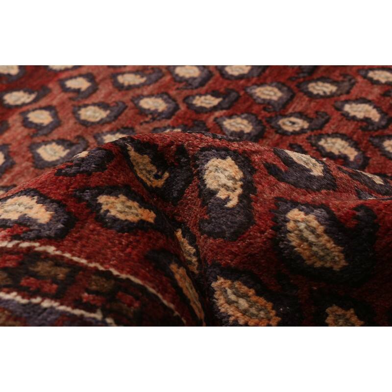 ECARPETGALLERY Hand-knotted Andelz Red Wool Rug - 3'7 x 14'0