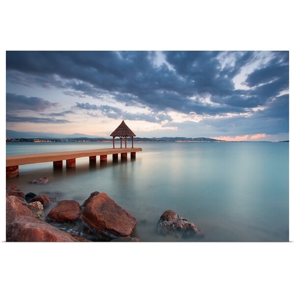 "Water-scape sunrise." Poster Print