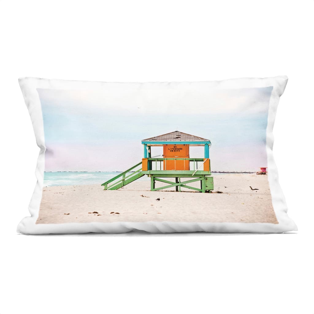 Stupell No Lifeguard On Duty Decorative Printed Throw Pillow Design by Seven Trees Design