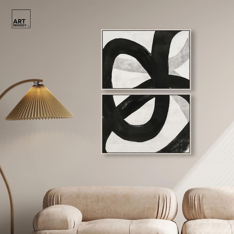 Infinite Loop I Canvas Set of 2 by Art Remedy