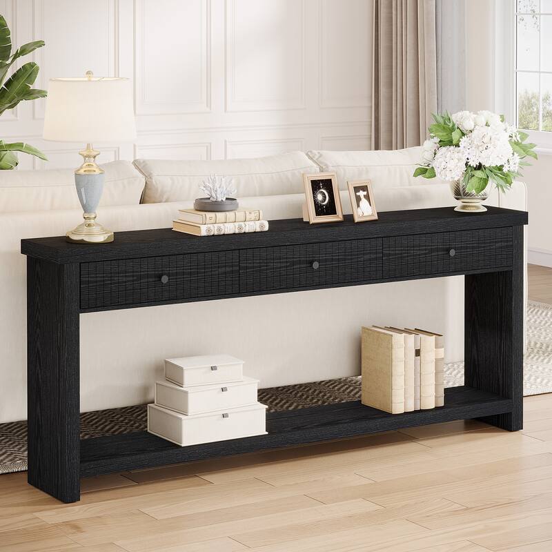 70.9" Extra Long Console Table with Drawers & Storage, Entryway Sofa Couch Foyer Accent Table for Living Room Hallway Entrance