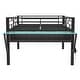 preview thumbnail 23 of 22, LED Light Gaming mid loft bed with desk,