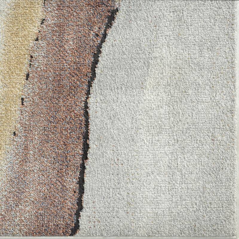 Luxe Weavers Modern Sunset Marbled Abstract Area Rug, Stain-Resistant Carpet