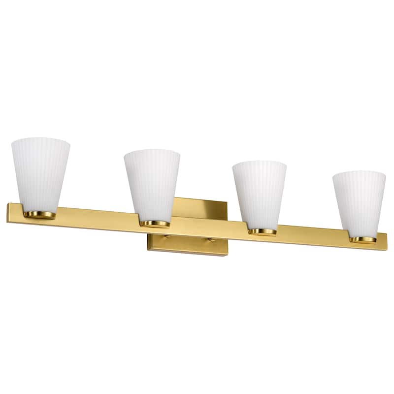 Nuvo Lighting 60/8724 Royale 4 Light 34" Wide Vanity Light - Burnished Brass