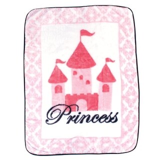 Luvable Friends Baby Girl High Pile Plush Blanket, Princess, One Size - Princess - One Size