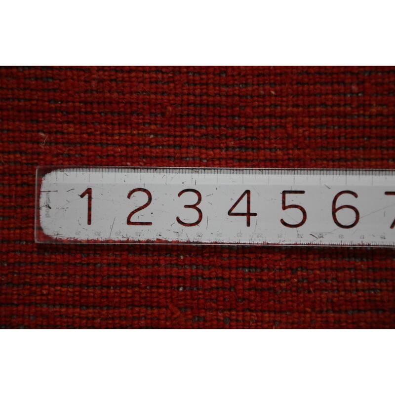 Hand Knotted Oriental 100% Wool Carpet Tribal Tribal Oranges & Rust Gabbeh Area Rug - 9' 8'' X 8' 3''