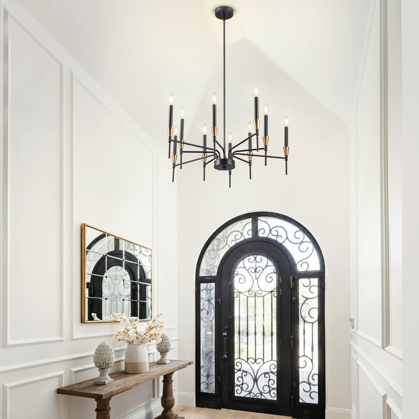 Large black farmhouse chandelier 2025