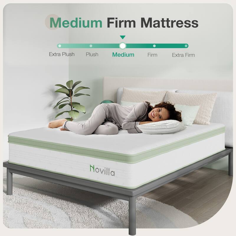 Novilla 12-inch Firm Hybrid Innerspring Foam Mattress