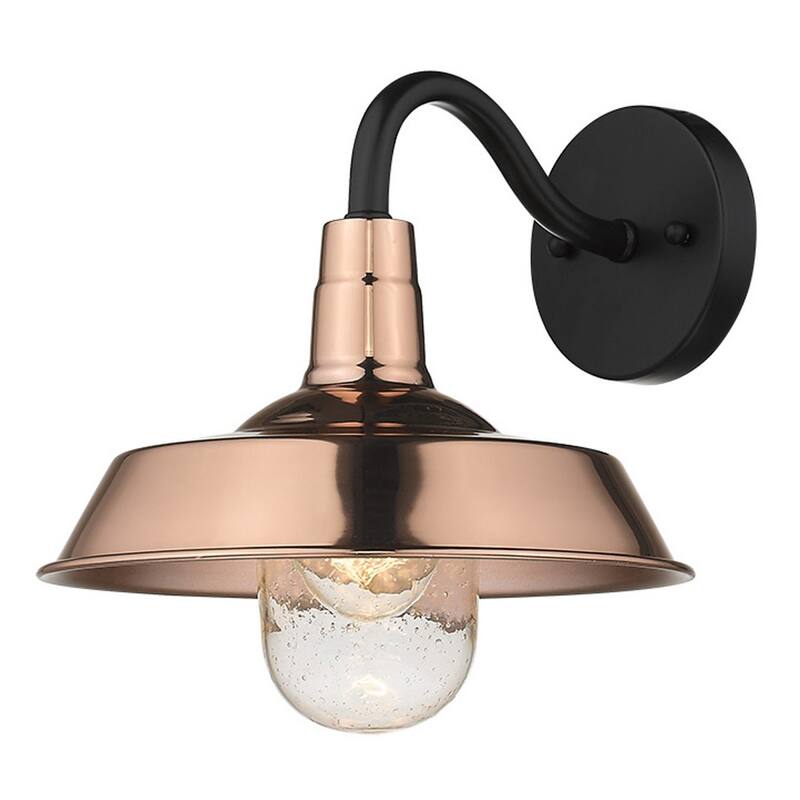 Decorative Shallow Plate Shape Wall Light for Small Spaces and Rooms - 12” x 10.25” x 10.50”