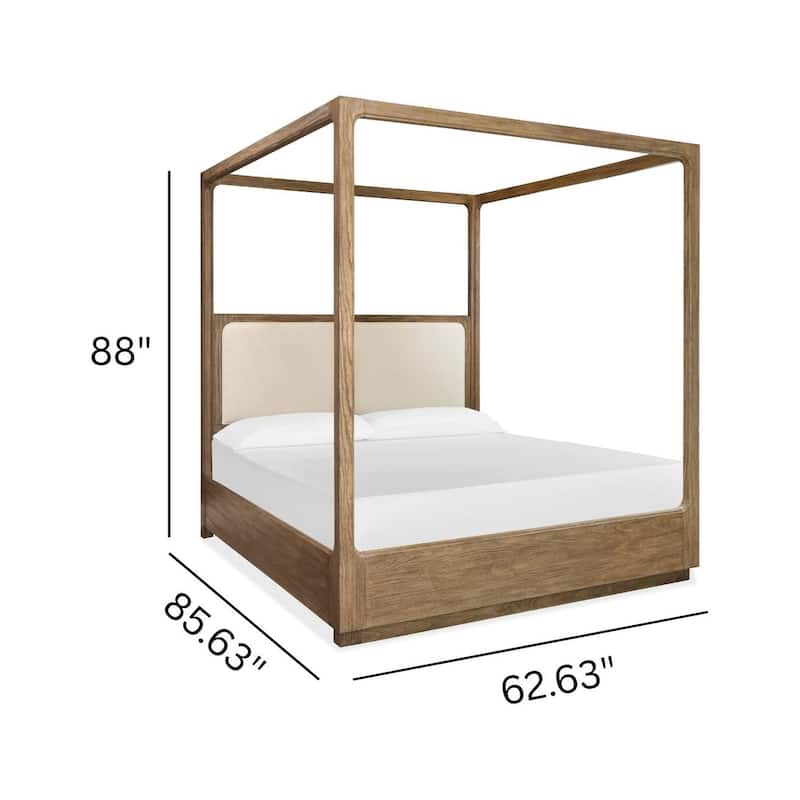 Magnussen Home Westbourne Dark Umber Upholstered Poster Bed