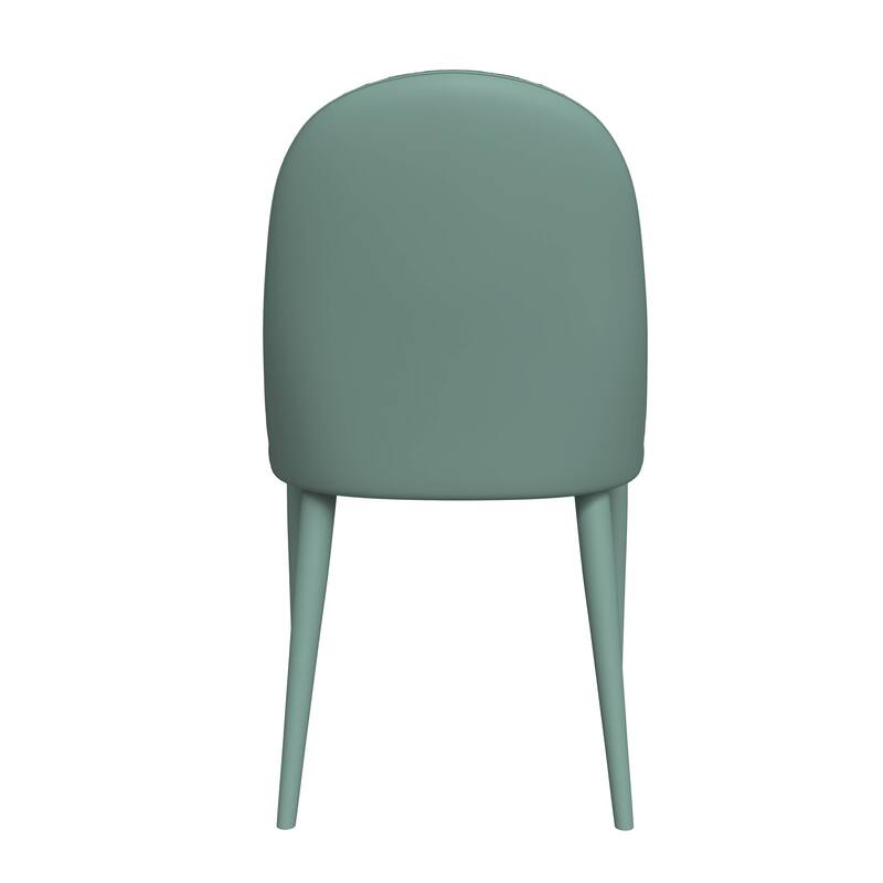 Leather Dining Side Chair with Metal Legs Set of 2 Seville Series
