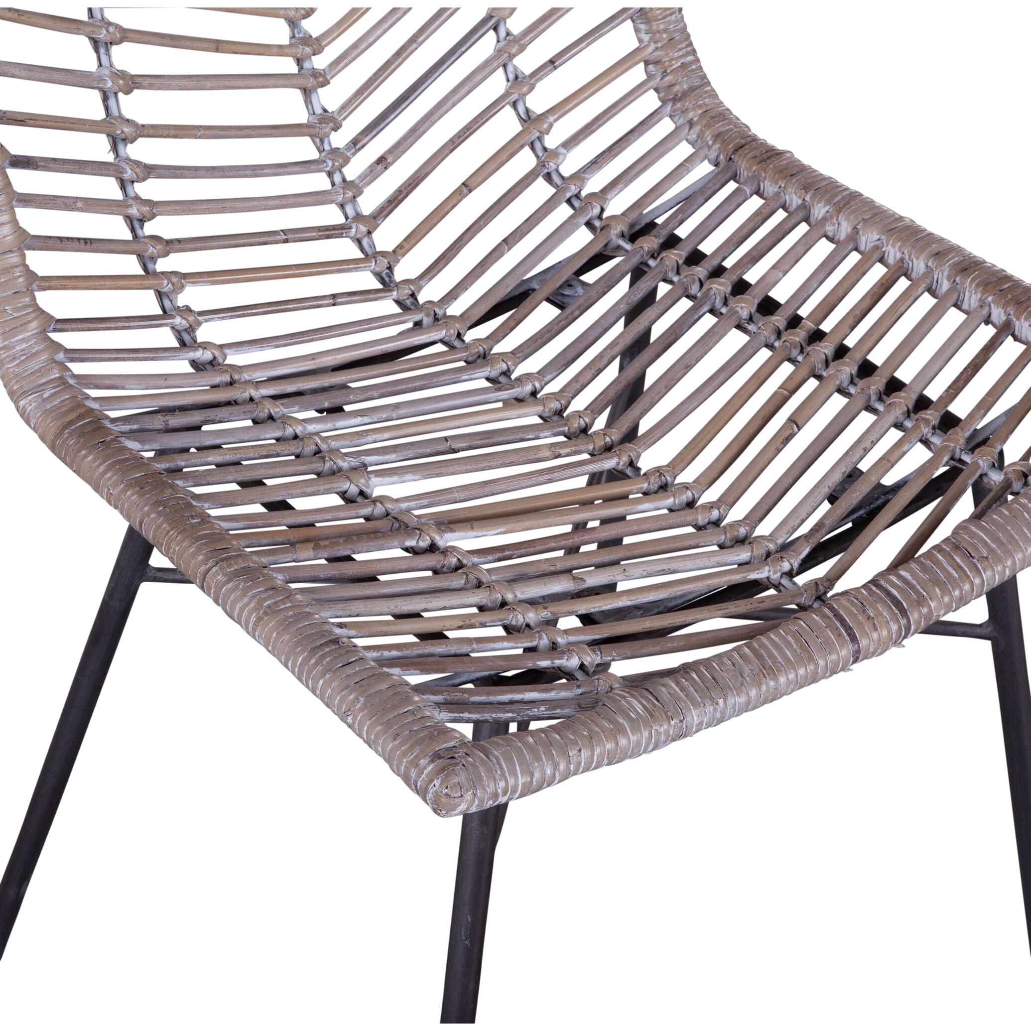 Bali Kubu Rattan Dining Chairs Set Of 2 Overstock 31267583 Grey