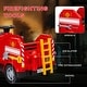 preview thumbnail 5 of 7, Qaba 12V Ride on Fire Truck, Battery Powered Electric Car for Kids with Siren, Flashing Lights Fire Extinguisher, Red