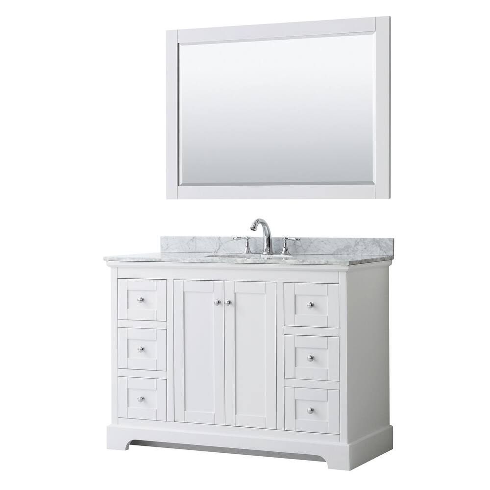 Wyndham Collection Avery 48" Free Standing Single Basin Vanity Set