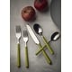 preview thumbnail 11 of 12, Fantasia Olive Green 5-piece Stainless Steel Flatware Set