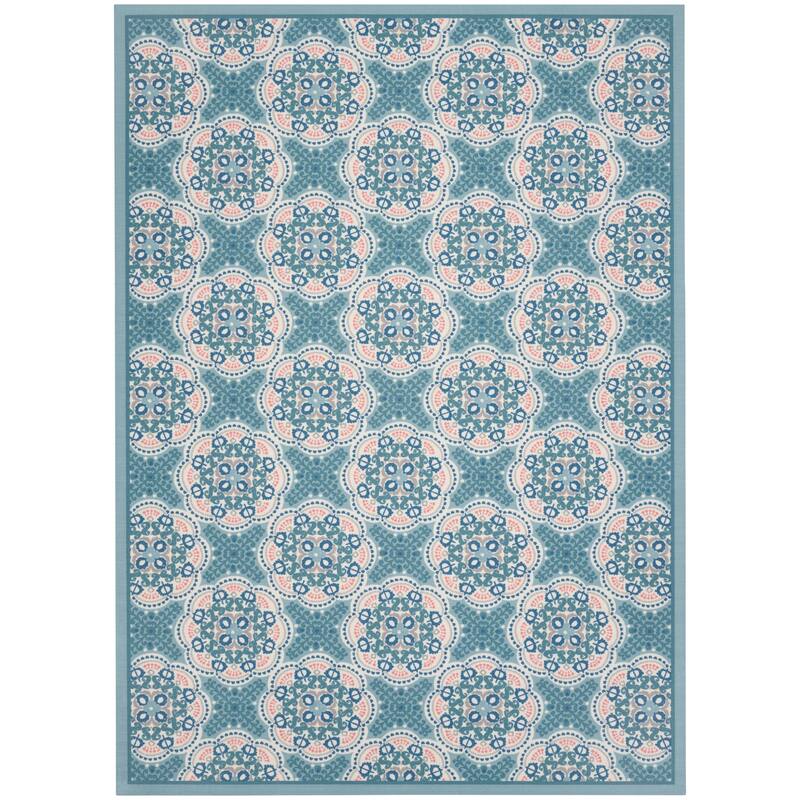 Waverly Sun N' Shade Boho Geometric Modern Indoor/Outdoor Area Rug