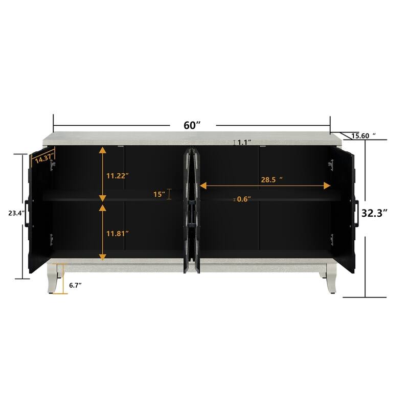 Stronger Vintage Style Buffet Cabinet