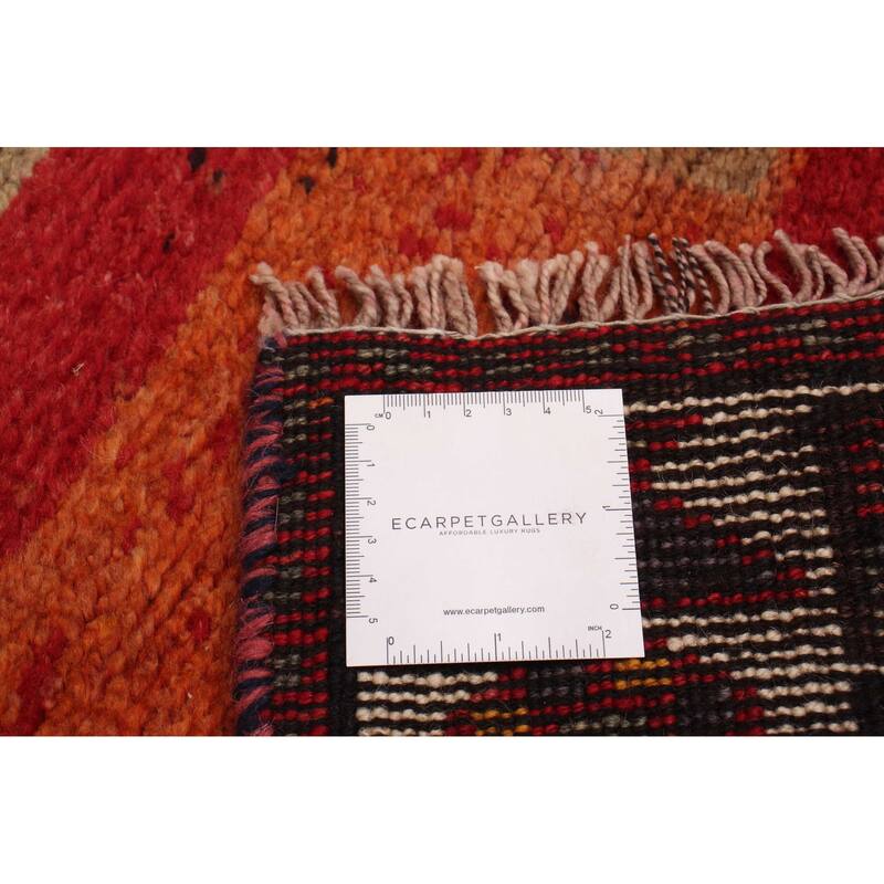 ECARPETGALLERY Hand-knotted Melis Vintage Red Wool Rug - 4'5 x 13'4