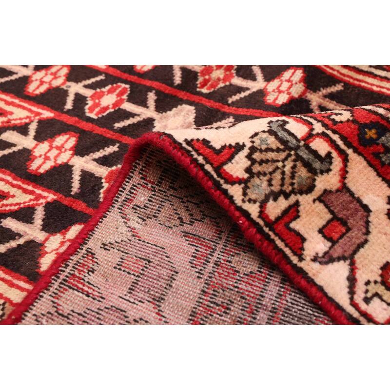 ECARPETGALLERY Hand-knotted Andelz Red Wool Rug - 4'2 x 6'7