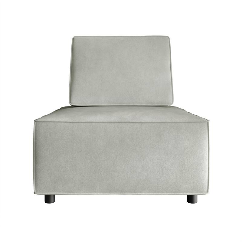 Clayfell Fandy Velvet Square Accent Chair