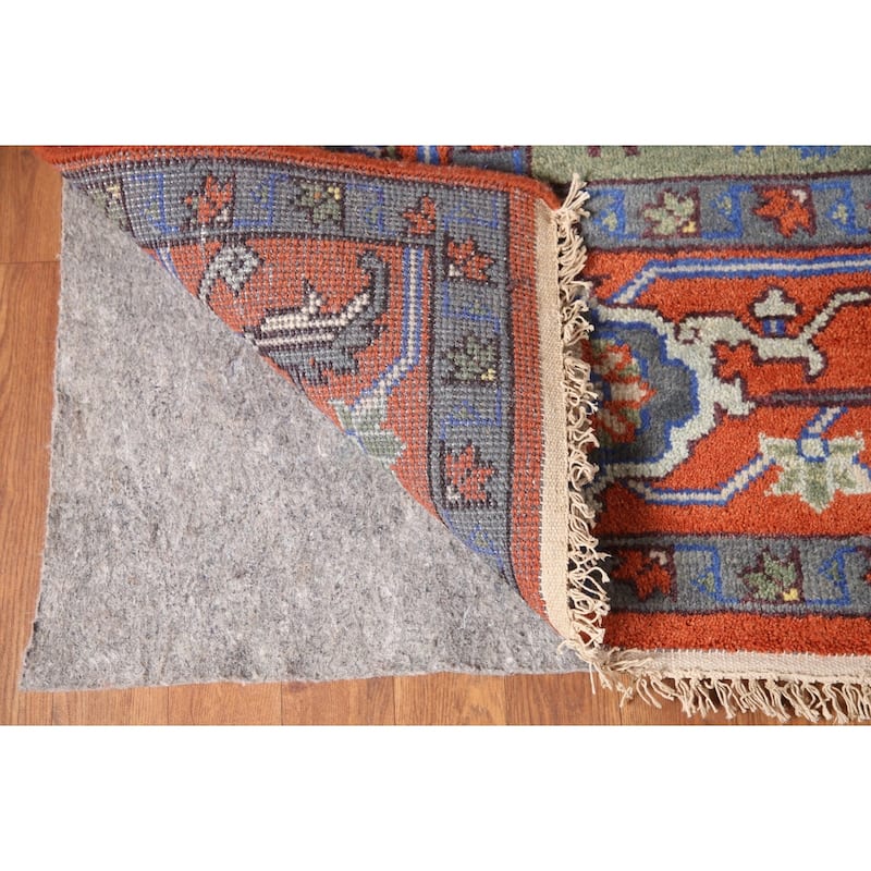 Animal Pictorial Ziegler Area Rug Handmade Oriental Floral Wool Carpet - 7'11"x 9'10"