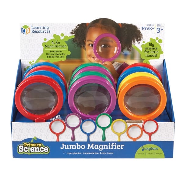 slide 2 of 3, Jumbo Magnifiers, Pack of 12