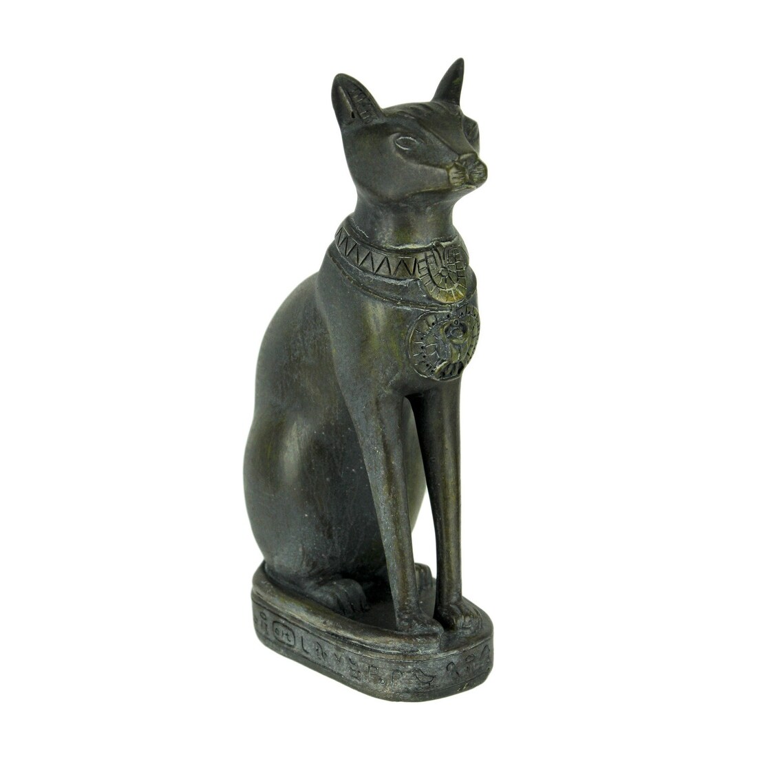 Shop Black Stone Finish Egyptian Cat Goddess Bastet Statue 7 75 X 4 X 2 25 Inches Overstock 27885800
