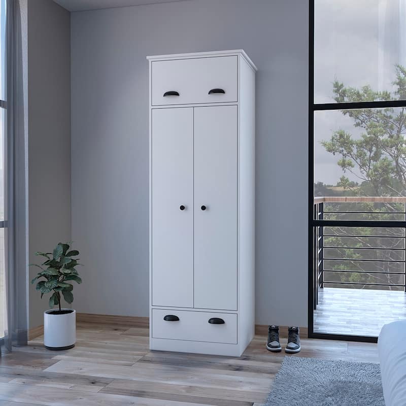 Armoire for Living Room ,Apartment, Bedroom, White