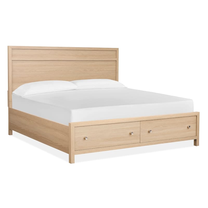 Magnussen Home Merrifield Sandstone Beige Panel Storage Bed - King