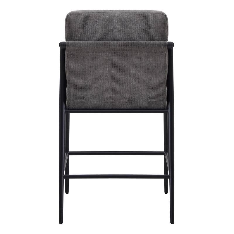 Chris Modern Counter Stools Set with Metal & Wood - Set of 2