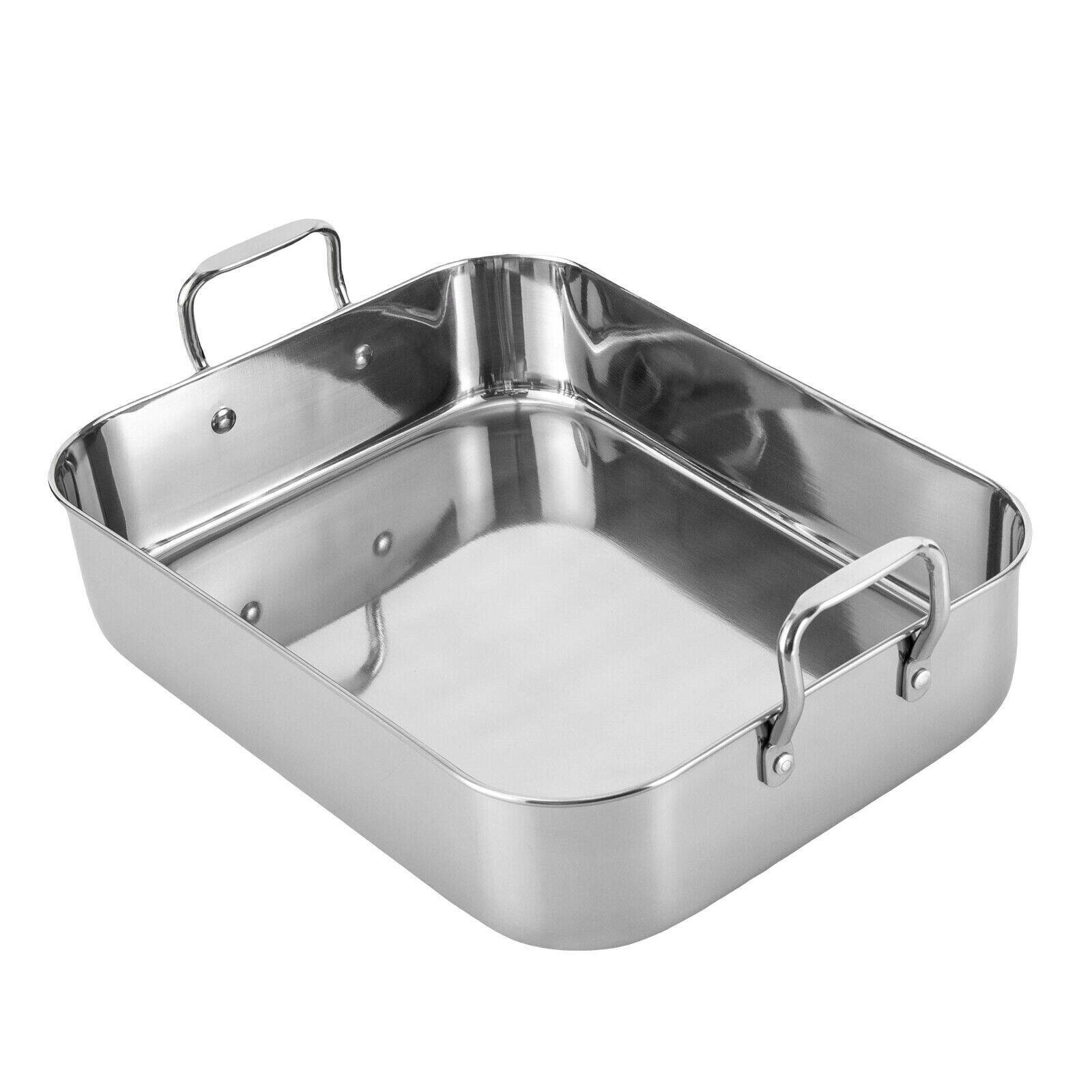 16.5 Inch Stainless Steel Roasting Pan with Rack Bed Bath & Beyond