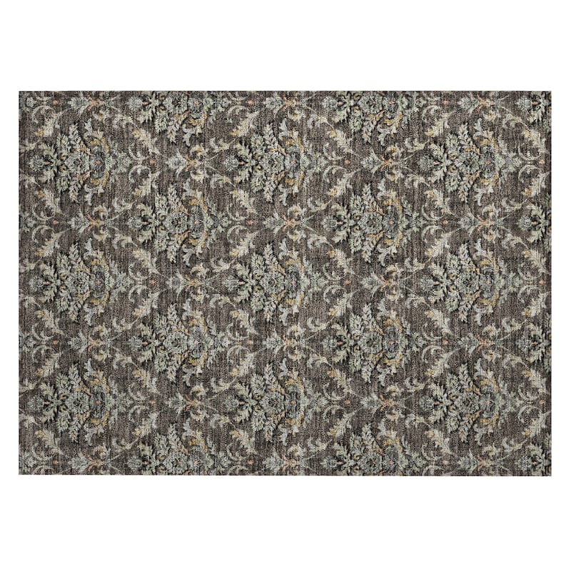 Machine Washable Indoor/ Outdoor Traditional Marrakesh Chantille Rug