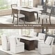 preview thumbnail 7 of 9, Furniture of America Evangeline Modern Dark Walnut Genuine Marble Top 70-inch Dining Table