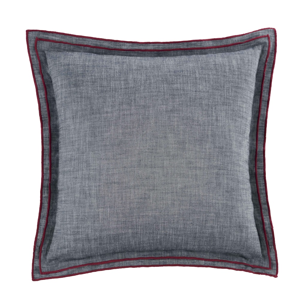 Southern Tide Indigo Isle Square Navy Decorative Pillow