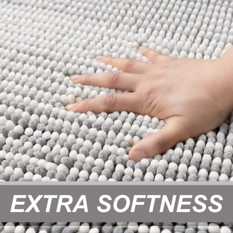 Ombre Chenille Non-Slip Bath Rug