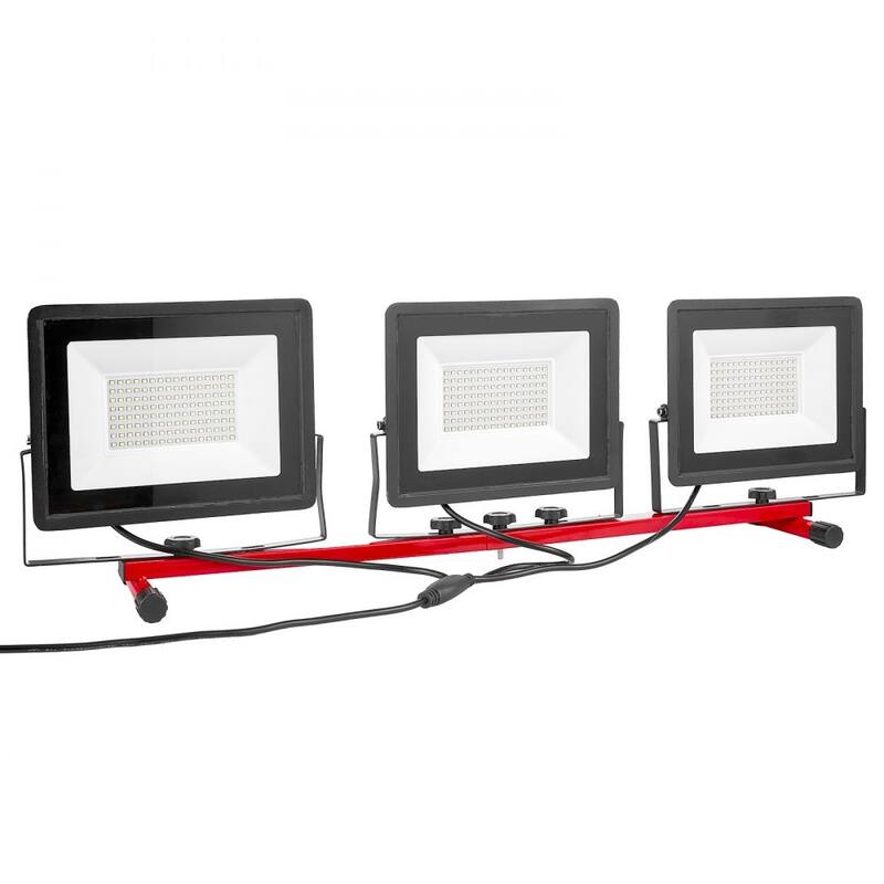 Red-Black LED Work Light 210W 22,000LM with Adjustable Tripod - 10.24 x 1.26 x 8.35 in