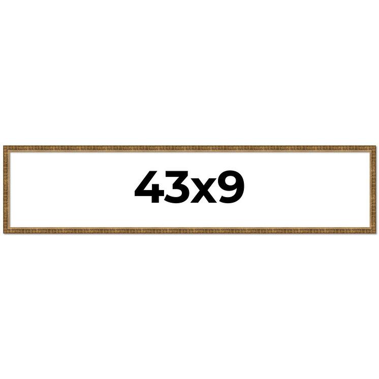 43x9 Frame Gold Solid Wood Picture Frame - Complete Modern Photo Frame