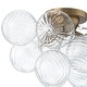 preview thumbnail 9 of 12, 3-Light Swirled Glass Globe Bubble Semi Flush Mount