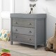 preview thumbnail 2 of 7, 3 Pieces Nursery Sets Baby Crib and Changer Dreeser with Removable Changing Tray Bedroom Sets