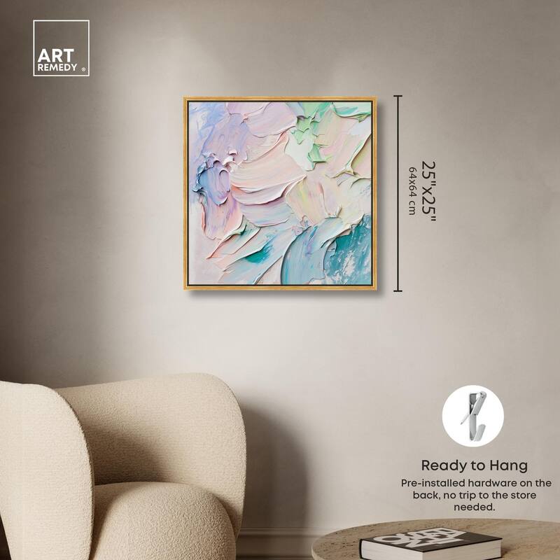 Flowing Mousse I Canvas by Art Remedy
