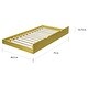 preview thumbnail 2 of 7, Pice Modern Twin Solid Wood Pull-out Trundle by Furniture of America