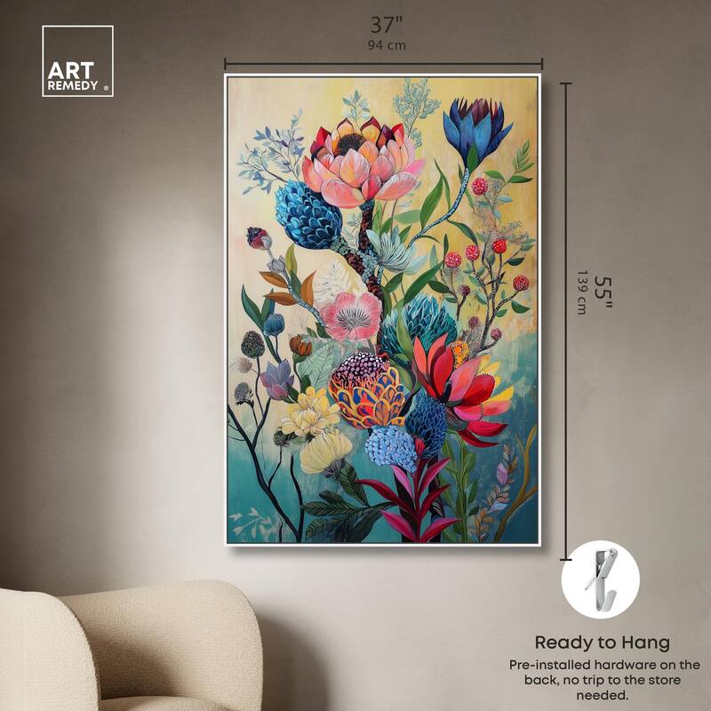 Exotic Bloom Medley I Canvas by Art Remedy