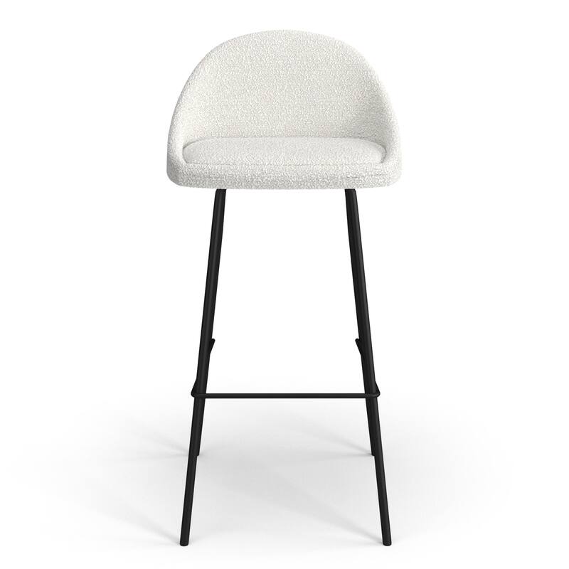 Marco Boucle Bar Height Stools Black Legs (Set of 2)